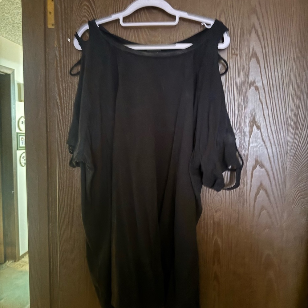 Torrid Chic Black Cold Shoulder Top 5X